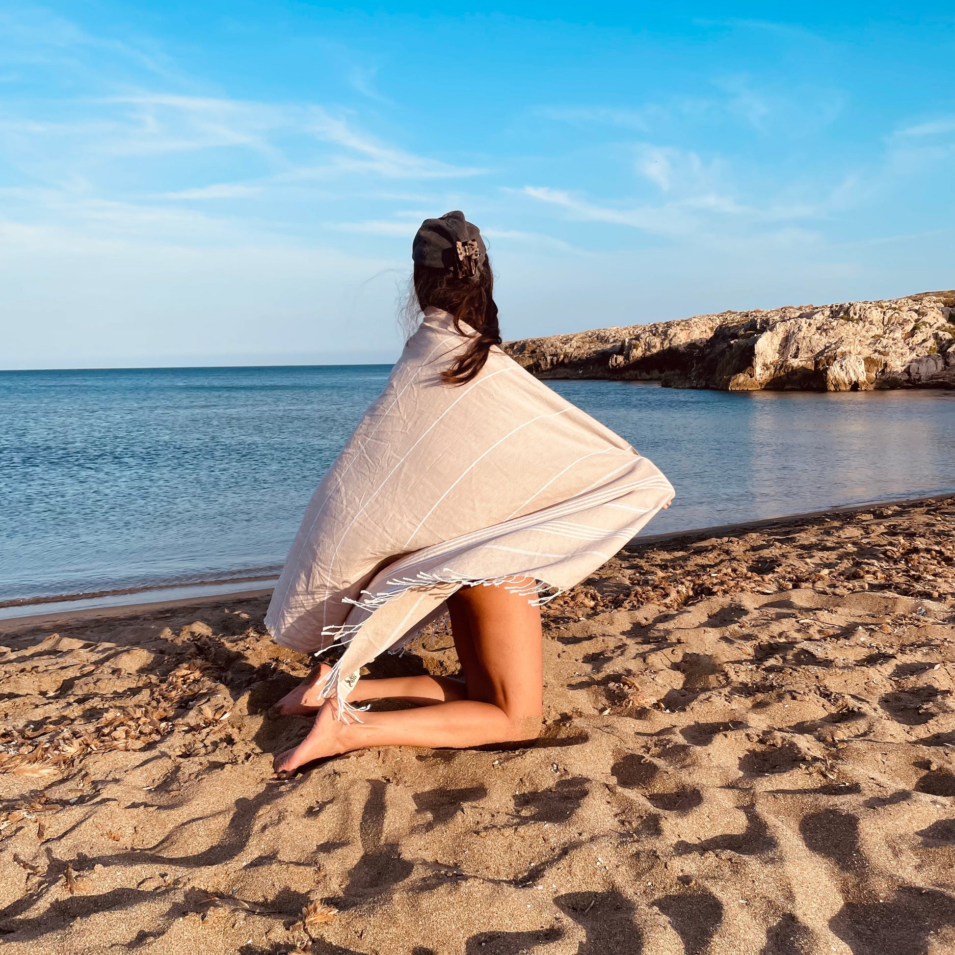 BEACH BOYS Beige - Das perfekte Strandtuch