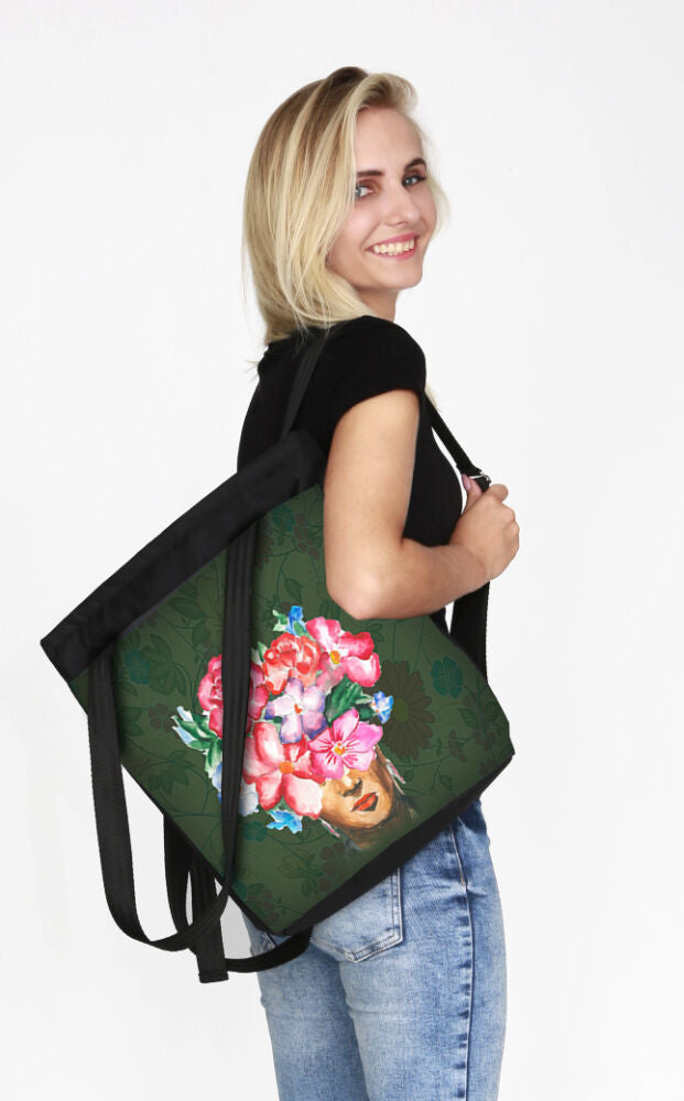 Femina Bag/Backpack In Canvas 2in1 Bertoni