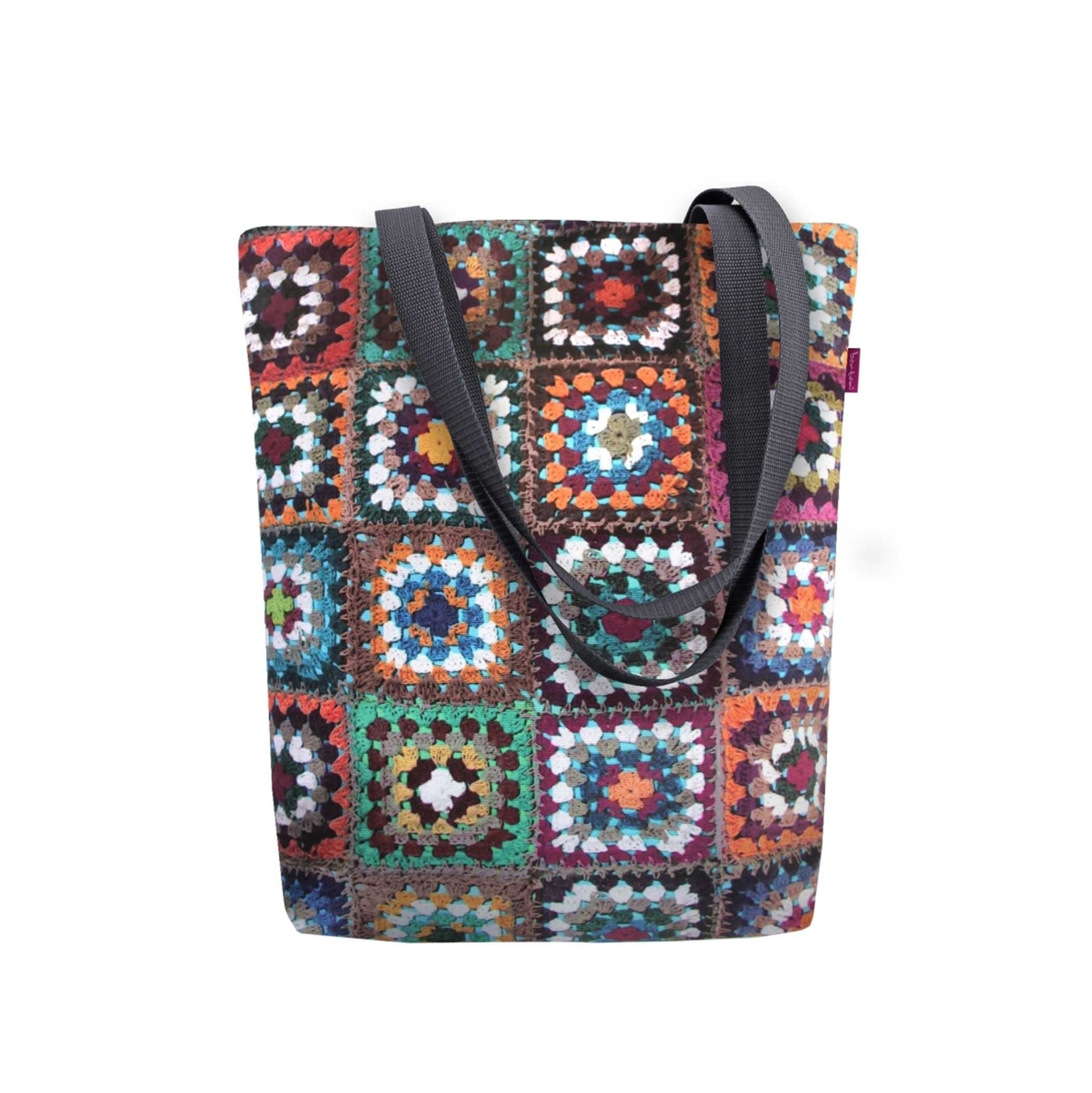 Frania Shoulder Bag In Canvas Sunny Line Bertoni